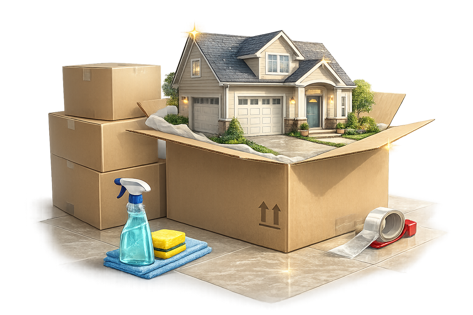 Move in cleaning icon