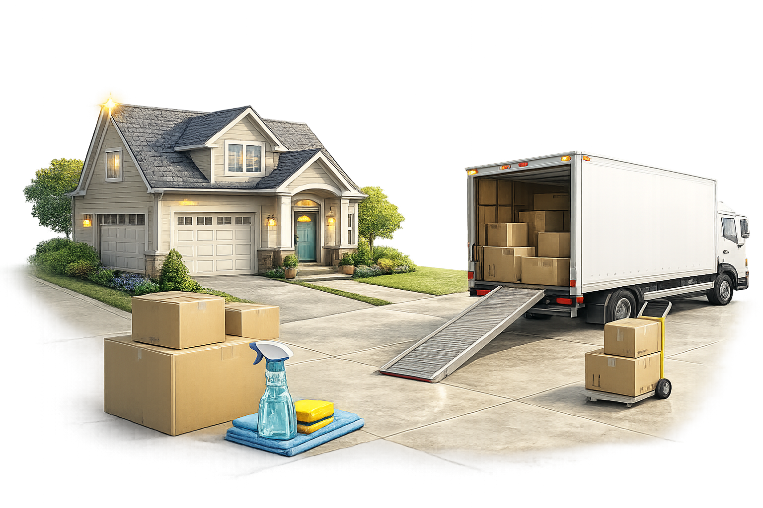 Move out cleaning icon